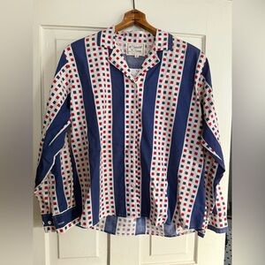 Farewell Frances Blue and Red Checkered Shirt